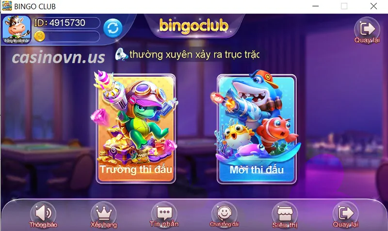 Thi đấu ở BinGo Club