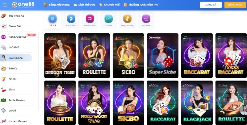 Casino tại nhà cái One88