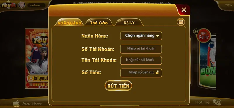 Rút tiền You88 Club