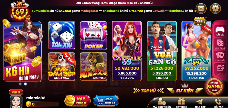 Cổng game thường xuyên cập nhật những tựa game đổi thưởng hấp dẫn