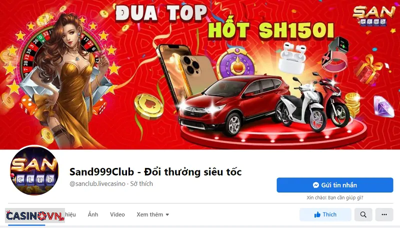 Trang Fanpage chính chủ của cổng game bài đổi thưởng