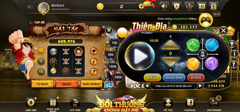 Rinh thưởng liền tay khi xuống tiền vào sảnh mini game