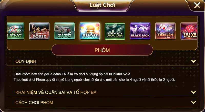 Quy tắc chơi và cách tính điểm trong game bài Phỏm