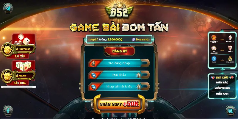 Siêu phẩm game bài B52 bom tấn của thế kỷ