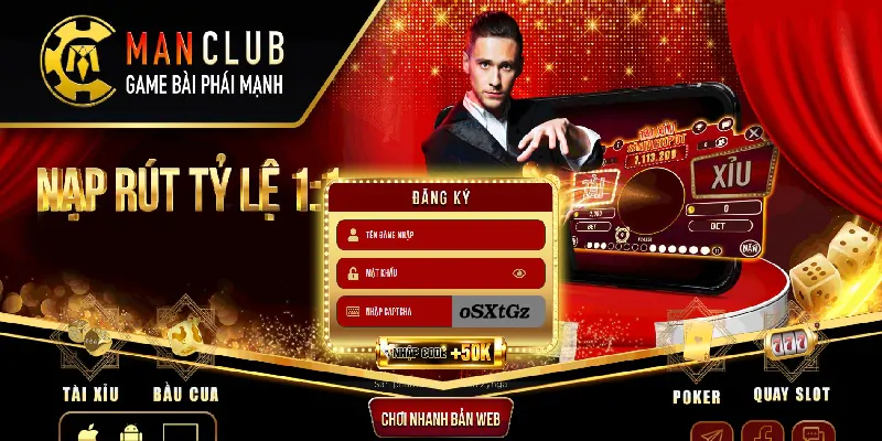 Man Club - Game bài đổi thưởng thắng cực dễ