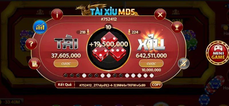 Giới thiệu các thông tin cơ bản về tựa game Tài xỉu MD5